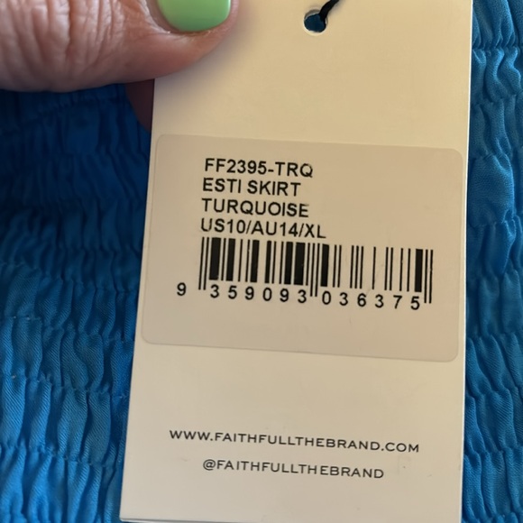 Faithfull the Brand Esti Ruffled Skirt Mini Skirt Beach Coverup - Picture 8 of 8